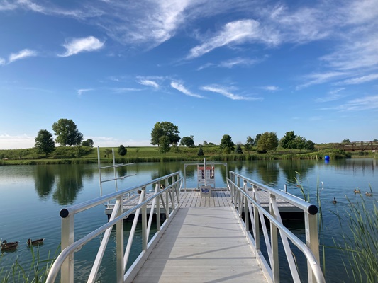 Paddling access for VOA Lake