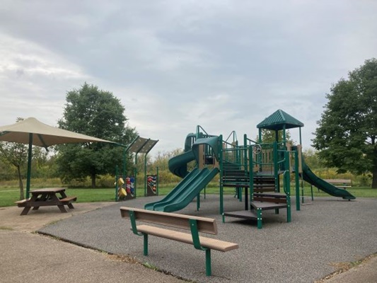 Play equipment at Forest Run Wildlife Preserve