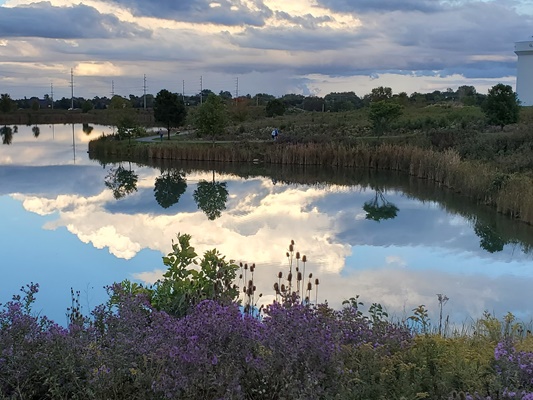 People walking on VOA Lake Trail